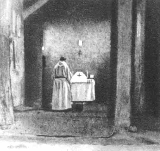 Hermano Carlos en la capilla de Beni Abbés Hermano Carlos en la capilla de Beni Abbés