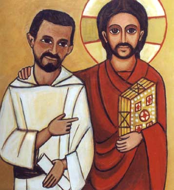 Imagen de la comunidad de Taizé.
Carlos de Foucauld con Jesús Imagen de la comunidad de Taizé.
Carlos de Foucauld con Jesús